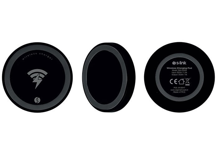 S-link Swapp Sw-cw20 5v1a Siyah Kablosuz Şarj Cihazı