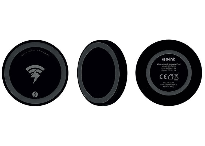S-link Swapp Sw-cw20 5v1a Siyah Kablosuz Şarj Cihazı