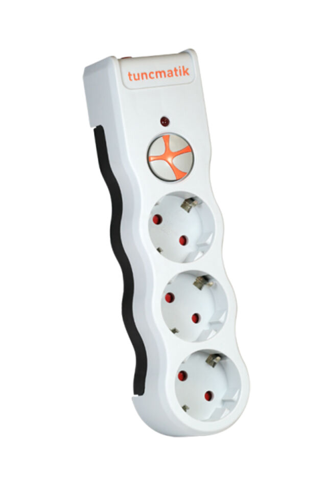 Tunçmatik Tsk5083 3li Enerji Koruma Powersurge Beyaz 525 Joule