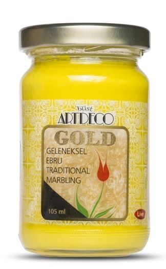 Artdeco Gold Ebru Boyası 105ml Sarı 150 S.2 Lv-y-018d-150