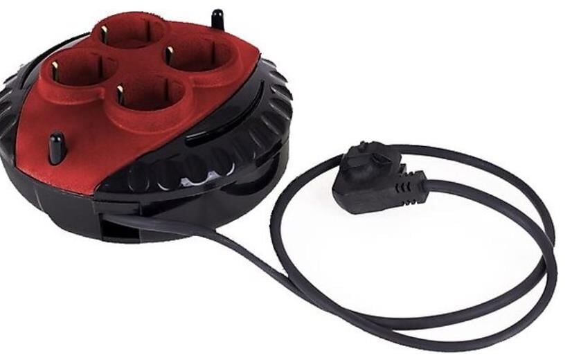 Veetrin 5mt 3x1.5mt Mini Kablolu Makara 4lü Priz