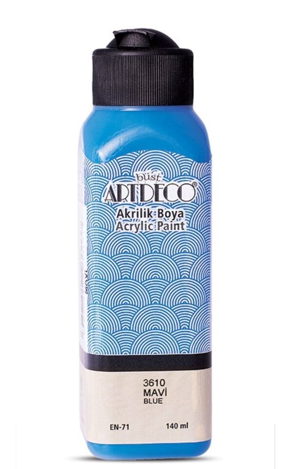 Artdeco Akrilik Boya 140ml Mavi 3610 Lv-y-070r-3610