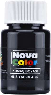 Nova Color Kumaş Boyasi 35ml Siyah Şişe Nc-164