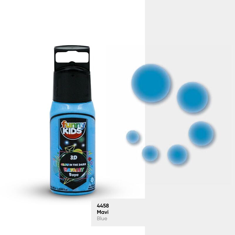 Rich Funny Kids 3d Hayalet Boya 60 Cc Mavi Fnny-3dhyl-060-04825