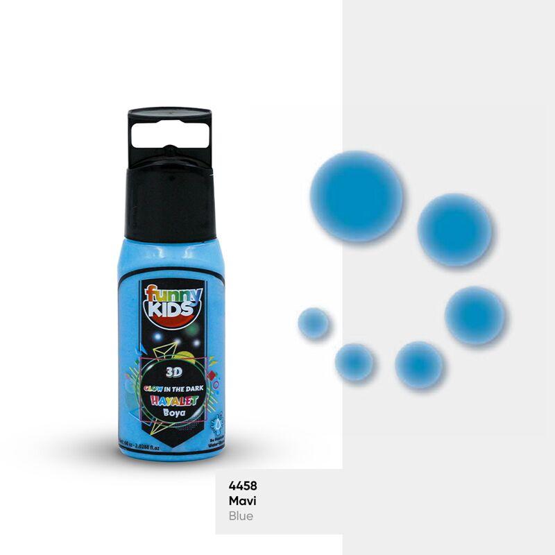 Rich Funny Kids 3d Hayalet Boya 60 Cc Mavi Fnny-3dhyl-060-04825