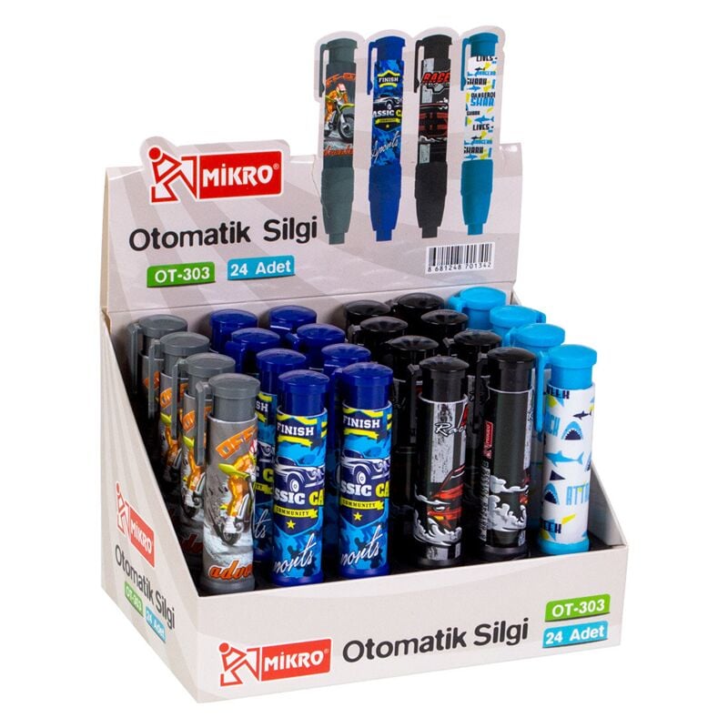 Mikro Ot-303 Otomatik Silgi 24 Lü Ot303