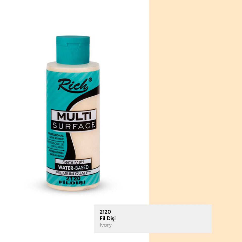 Rich Multi Surface Akrilik Boya 120 Cc Fildişi Mls-120-2120
