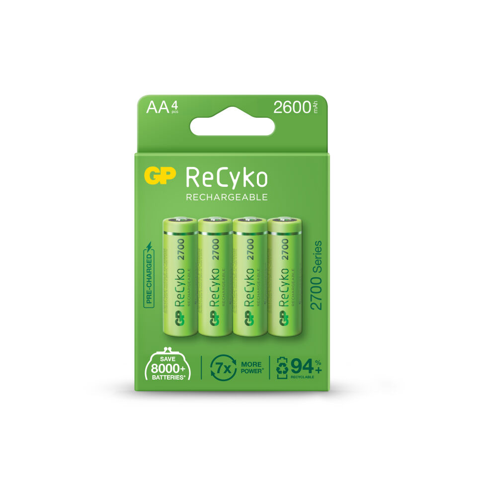 Gp Aa 2600 Mah Şarjlı Kalem Pil 4'lü Paket Gp270aahcemtr