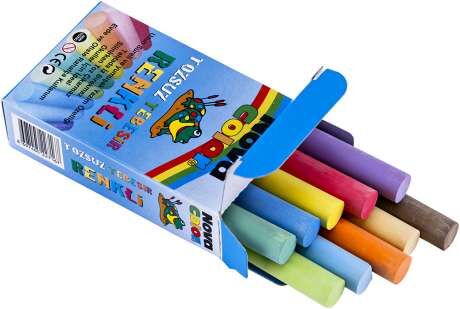 Nova Color Tozsuz Tebeşir 10'lu Renkli Nc-4111