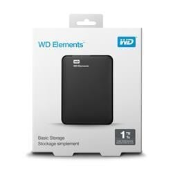 Wd 1tb 2.5 Usb3.0 Wdbuzg0010bbk Elements Siyah Harici Harddisk