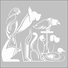 Artdeco Stencil 30x30cm Hayvanlar Alemi-1 112 Lv-y-100-st112