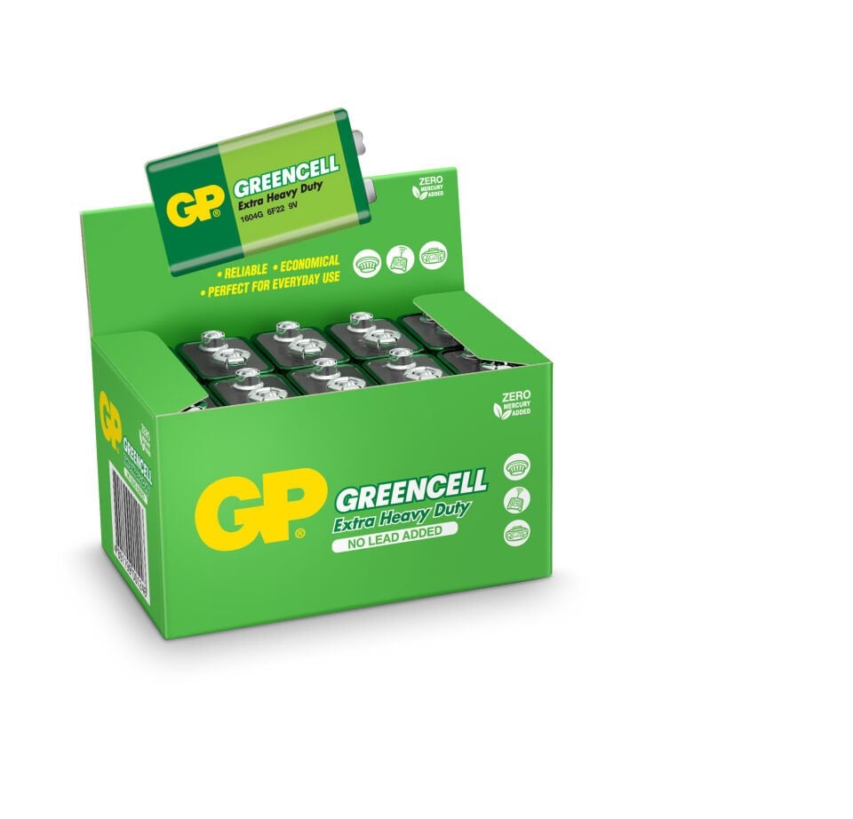 Gp Greencel 9v Çinko Pil 10'lu Paket Gp1604g-s1