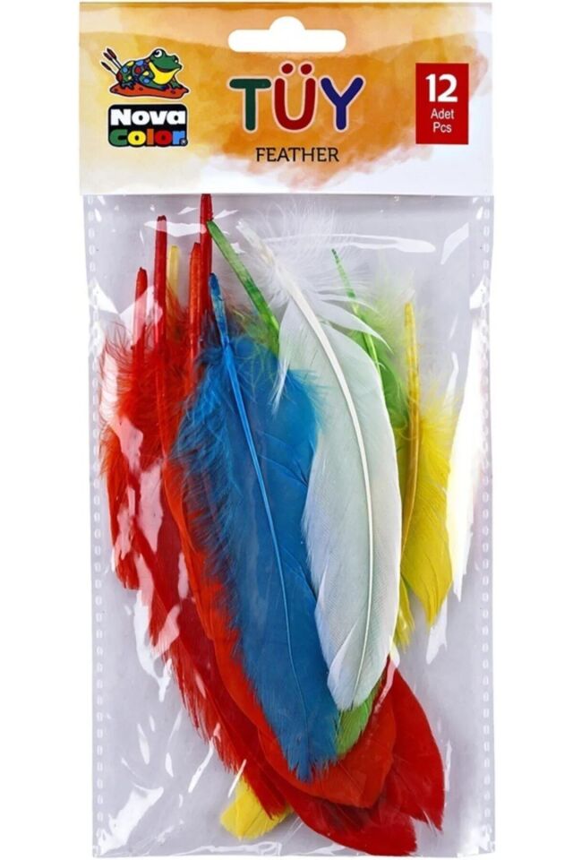 Nova Color Tüy Renkli Karışık 12'li Paket Nc-750