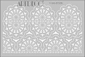 Artdeco Stencil A4 Dantel-1 206 Lv-y-100-st206