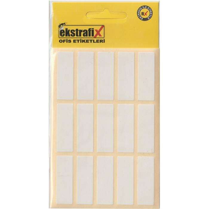 Ekstrafix Ofis Etiketi 10'lu Beyaz 36x12 Mm ( Sc-010 B )