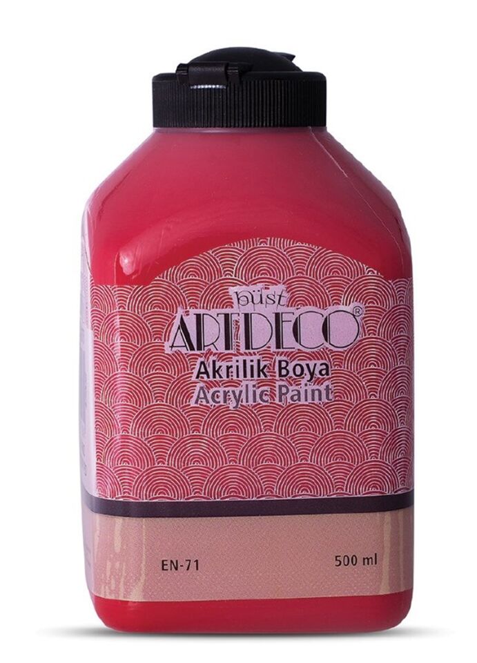 Artdeco Akrilik Boya 500ml Çilek Kırmızı 3675 Lv-y-070l-3675