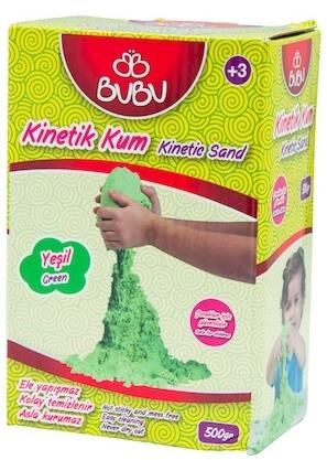 Bu-bu Oyun Kinetik Kumu 500 Gr. Yeşil Ku0003