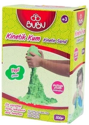 Bu-bu Oyun Kinetik Kumu 500 Gr. Yeşil Ku0003