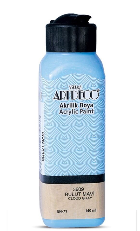 Artdeco Akrilik Boya 140ml Bulut Mavi 3609 Lv-y-070r-3609