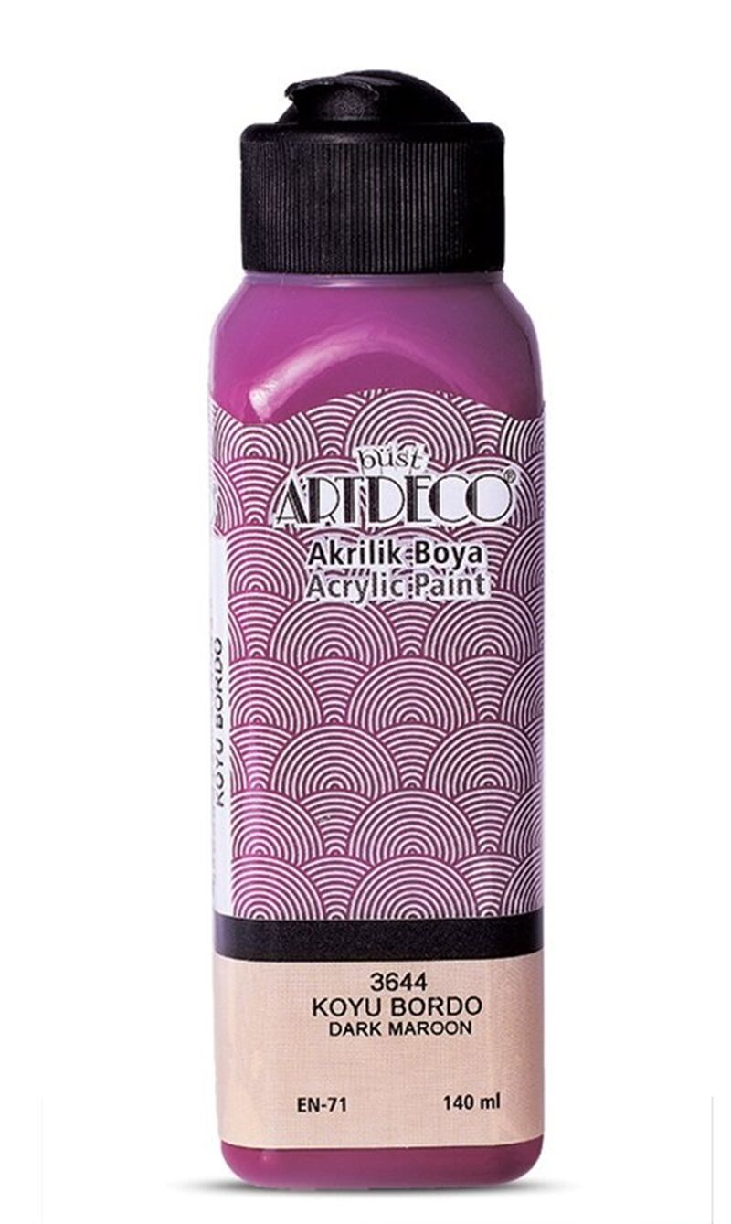 Artdeco Akrilik Boya 140ml Koyu Bordo 3644 Lv-y-070r-3644