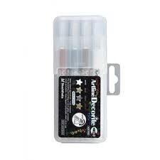 Artline Decorite Chisel Type Kesik Uçlu Marker Set: 2 Lv-a-edf-3/4psh2