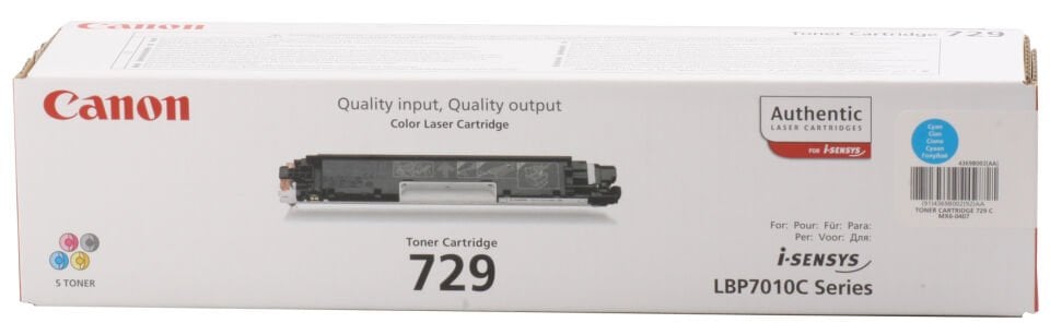 Canon Crg-729c Cyan Mavi 1.000 Sayfa Toner Lbp7010-7018
