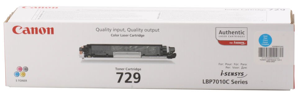 Canon Crg-729c Cyan Mavi 1.000 Sayfa Toner Lbp7010-7018