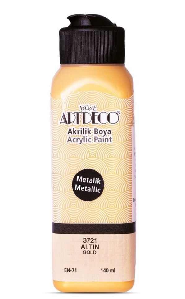Artdeco Metalik Akrilik Boya 140ml Altın 3721 Lv-y-071r-3721
