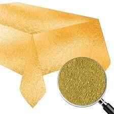 Nedi Masa Örtüsü Gofrajlı Metaik Altın-gümüş 120*180cm