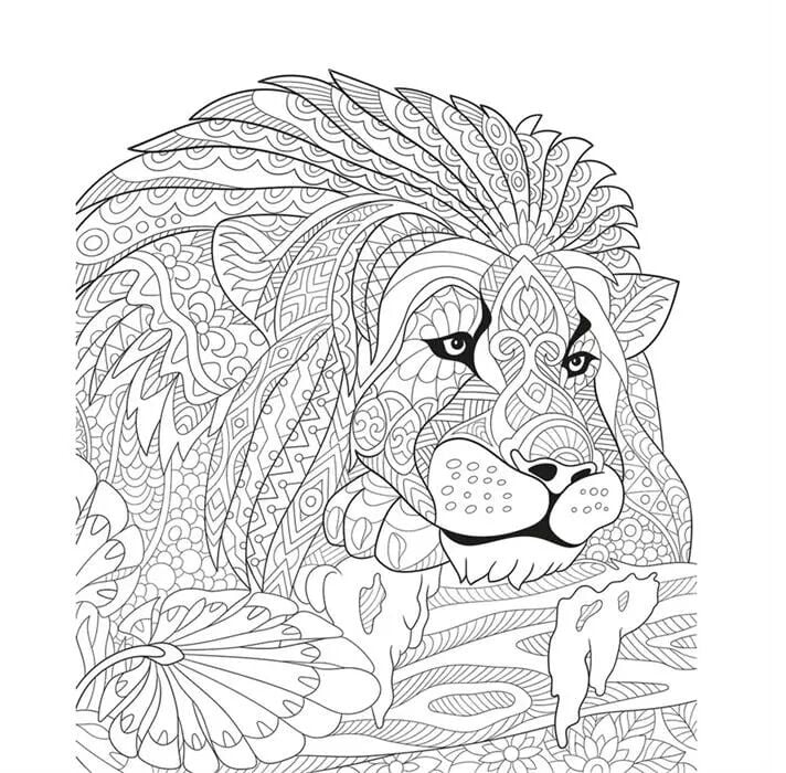 Artdeco Desenli Tuvaller Hayvanlar 40x50 Cm Aslan Lv-y-100-p40.04