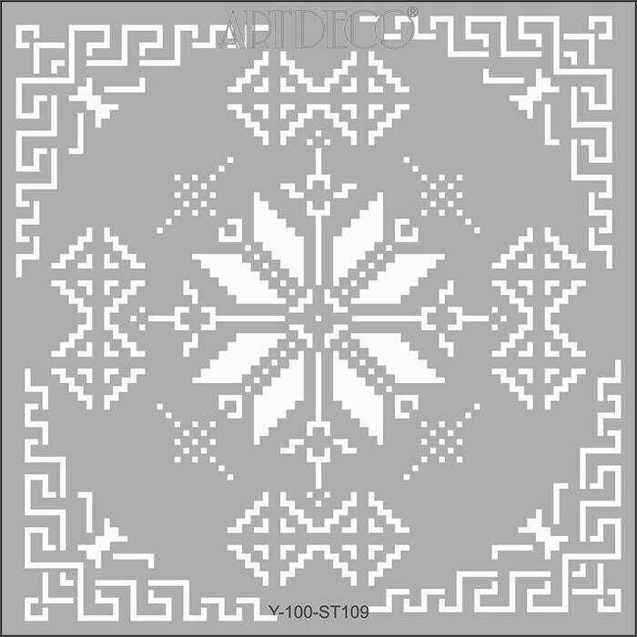 Artdeco Stencil 30x30cm Etamin-1 109 Lv-y-100-st109