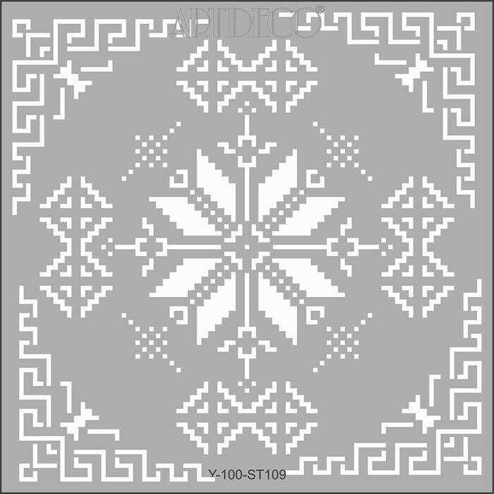 Artdeco Stencil 30x30cm Etamin-1 109 Lv-y-100-st109