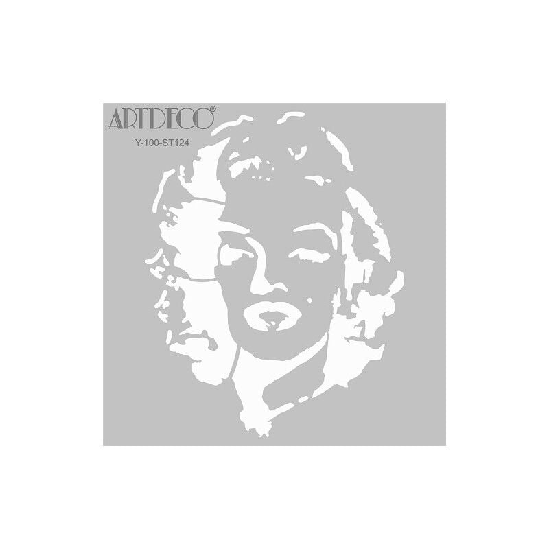 Artdeco Stencil 30x30cm Marylin Monroe 124 Lv-y-100-st124
