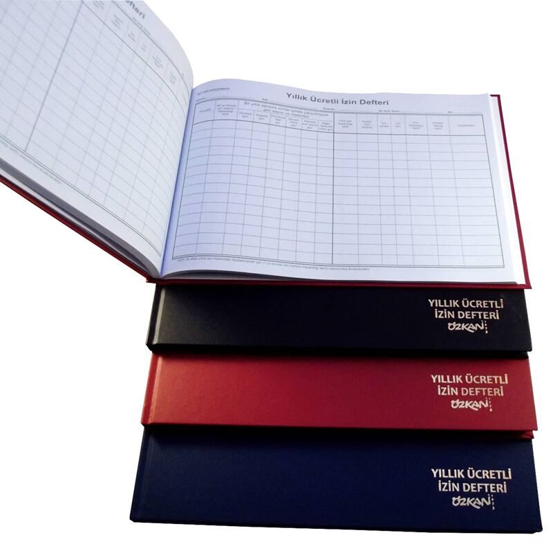 Özkan Yıllık Ücretli İzin Defteri Ciltli 96 Yaprak G0659