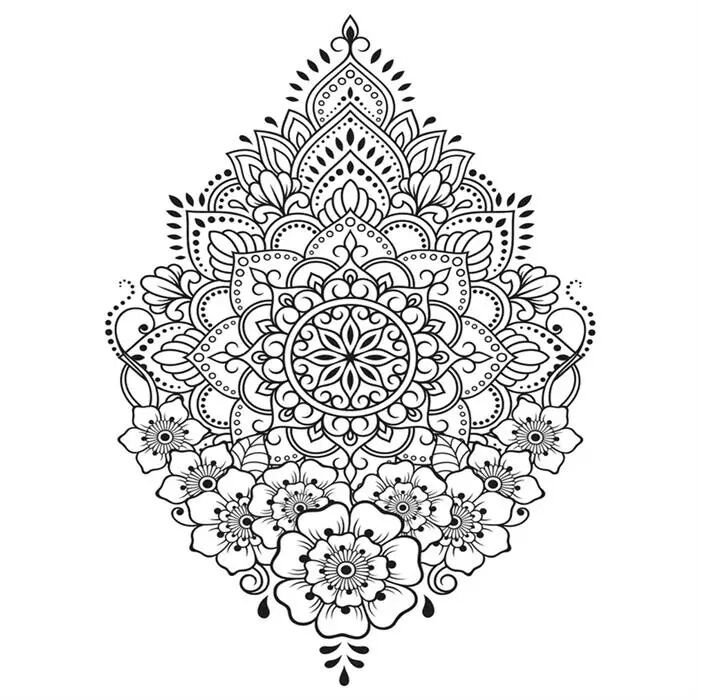 Artdeco Desenli Tuvaller Otantik 40x50 Cm Kına 2 Lv-y-100-p40.06