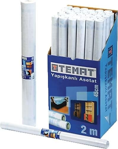 Temat Asetat Şeffaf Yapışkanlı 45x2 Mt. 92365