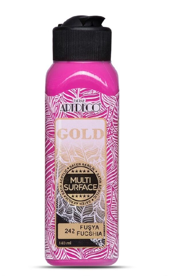 Artdeco Gold Multi-surface Akrilik Boya 140ml Fuşya 242 Lv-y-g70r-242