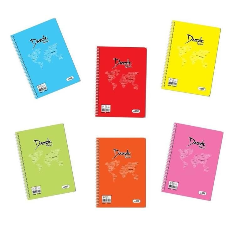 Umut Defter A4 40 Yp. Çizgili Pp Kapak Spiralli Dazzle 1119