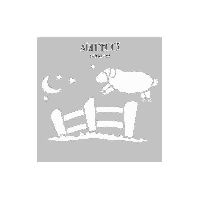 Artdeco Stencil 30x30cm Kuzu 122 Lv-y-100-st122