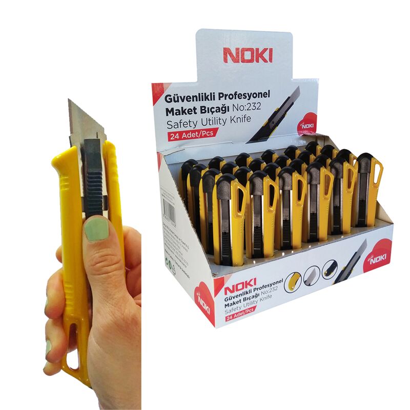 Noki Güvenlikli Profesyonel Maket Bıçağı No:232 65232