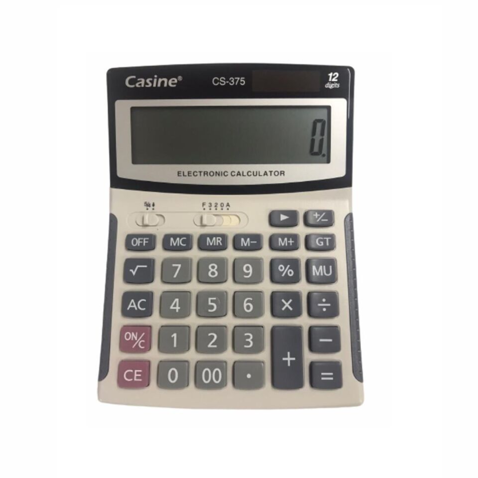 Casine Hesap Makinası Masaüstü 12 Hane Cs-375