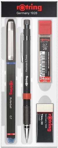 Rotring Visumax Versatil + Roller Ofis Seti - 0.7 Mm Mavi Ofisset-m