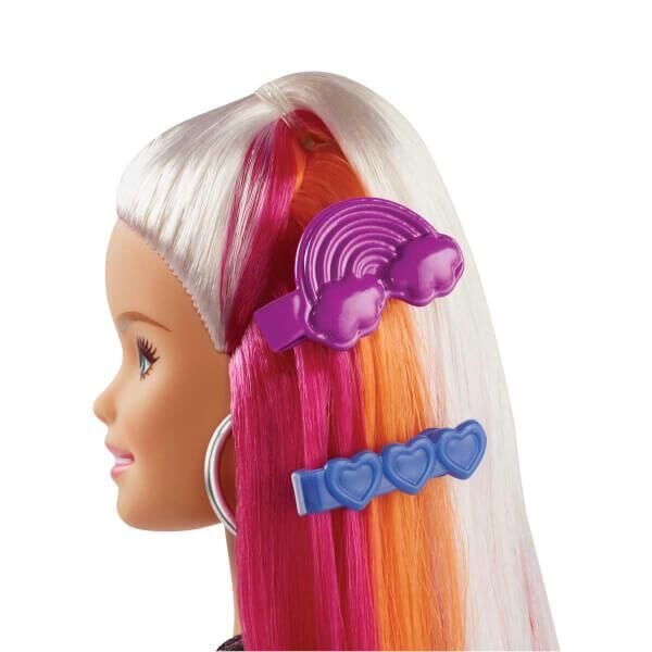 Barbıe Gökkuşağı Renkli Saçlar Bebeği Mtl-fxn96