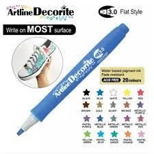 Artline Decorite Chisel Type Kesik Uçlu Marker Blue Lv-a-edf-3 Blue