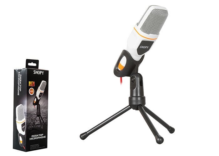 Snopy Sn-340m Beyaz Masaüstü Mikrofon
