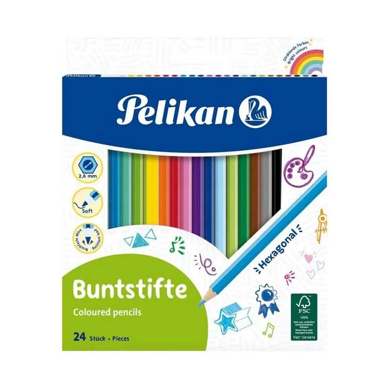 Pelikan Kuru Boya Kalemi 24lü Kutu P-724013