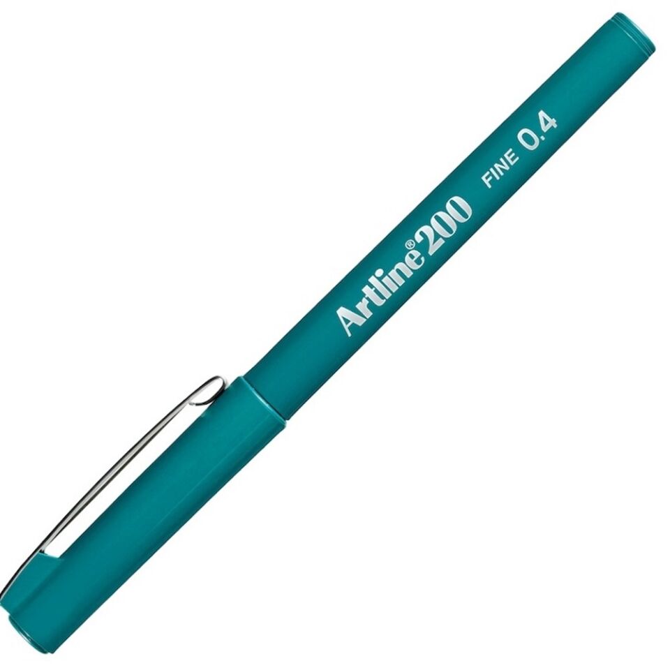 Artline Ek-200n Fine Keçe Uçlu Yazı Kalemi 0,4mm Koyu Yeşil