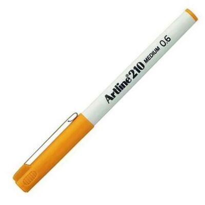 Artline 210n Keçe Uçlu Yazı Kalemi Uç:0,6mm Sarı Lv-a-ek-210n Yellow