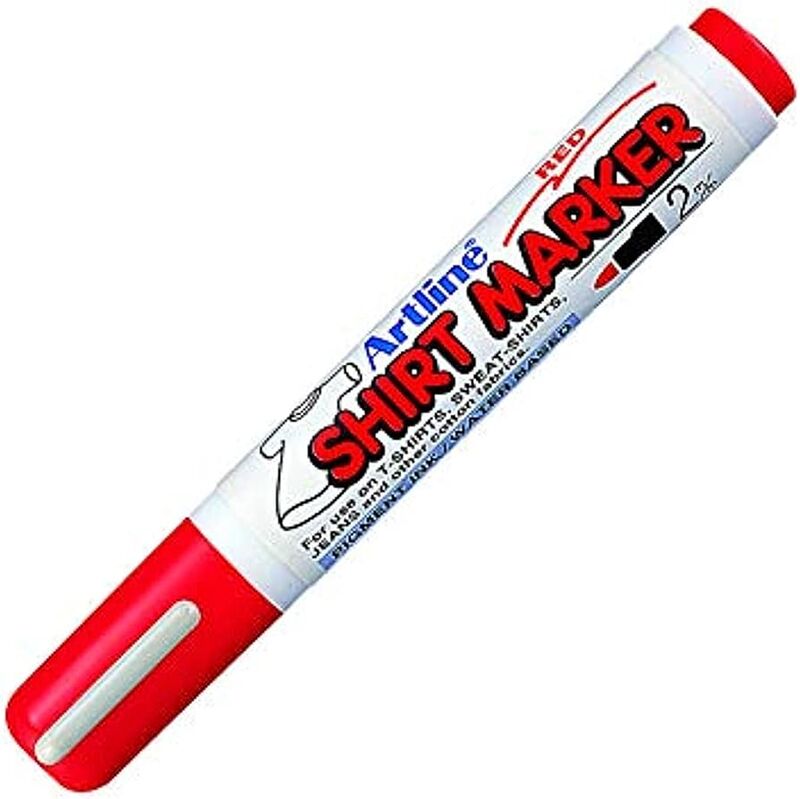 Artline Shirt Marker Tişört Markörü Uç:2,0mm Kırmızı Lv-a-ekt-2 Red