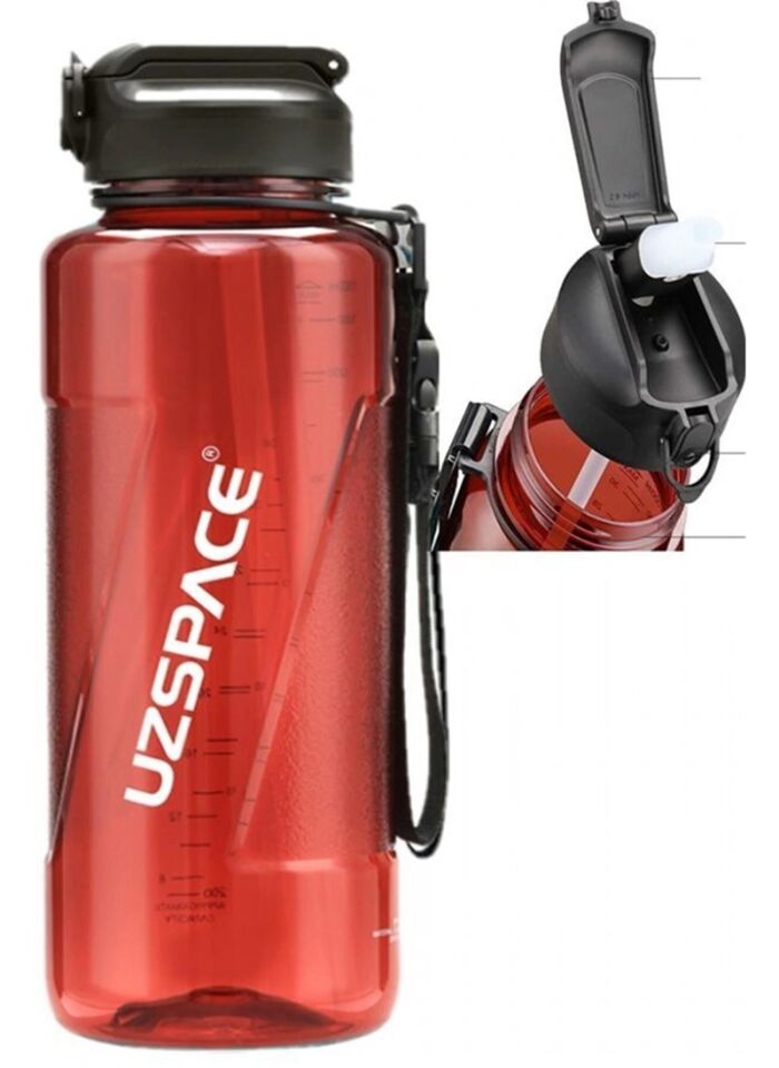 Uzspace Trıtan / Pipetli 1500 Ml Matara Kırmızı 6058
